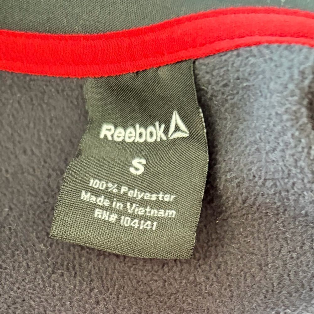 Reebok Men's Black & Gray 1/2 Zip-Up active athletic long sleeve pullover sz S. - Picture 7 of 7